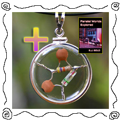 photo of Classic Amulet and the book, Parallel Worlds Explored