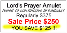Lord's Prayer Amulet, regularly 375, sale price 250, you save 125