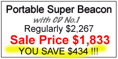 Portable Super Beacon and induction cd number one, regularly 2267, sale price 1833