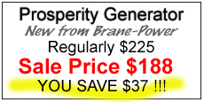 Prosperity Generator, regularly 225, sale price 188, you save 37