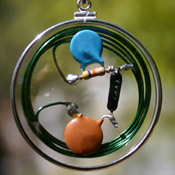 Black Diode Coin-edged Bezel Beta-Blocker CQR - Crystal Quantum Radio Amulet